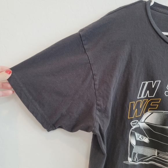 TunerCult "In Speed We Trust" Black Graphic Tee Short Sleeves Men's Size XL - Picture 4 of 9